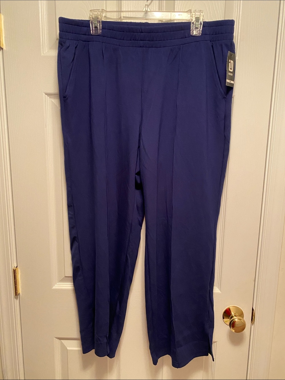 Ideology Tartan Blue Pull-On Pants…size 1X